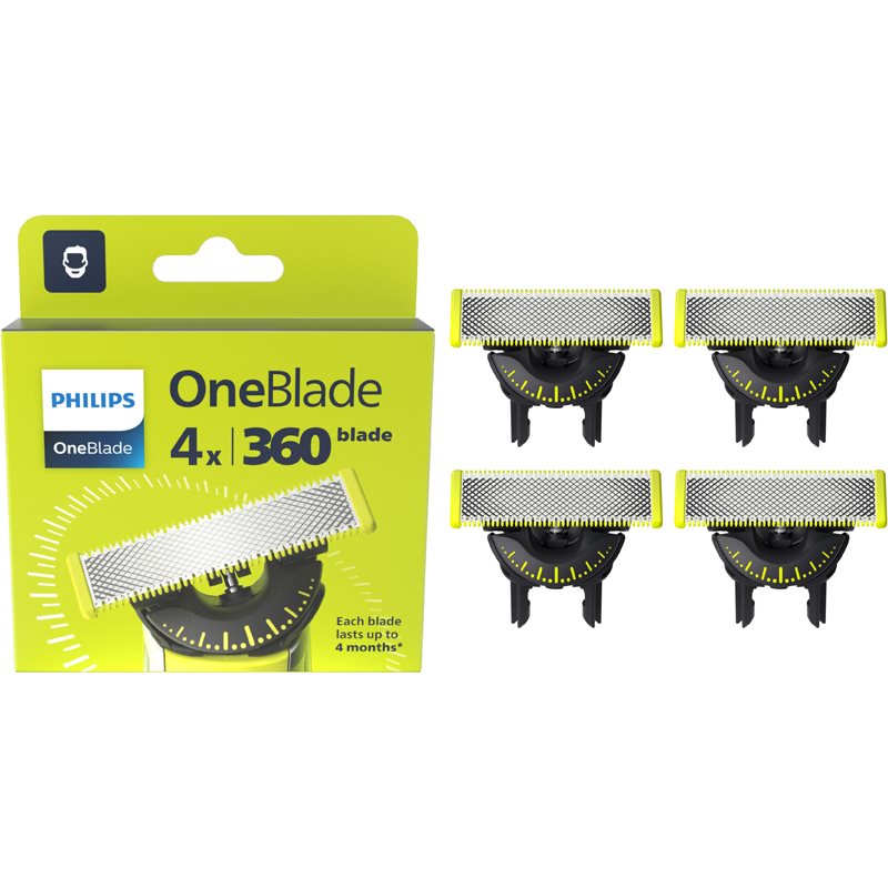 Philips OneBlade 360 QP440/50 replacement blades for Philips OneBlade 4 pc