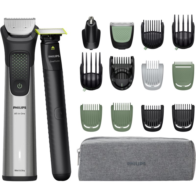 Philips Series 9000 MG9535/15 aparat de tuns multifuncțional + Philips One Blade Face 1 buc