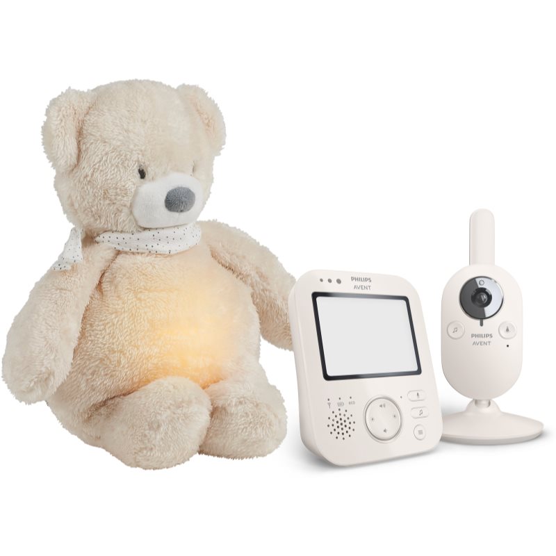 Philips Avent Baby Monitor SCD891/26+NATTOUSleepy Bear Beige set cadou pentru bebeluși 0 m+