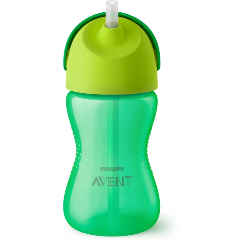 Philips Avent Bendy Straw SCF798/01 12m+ ceasca cu pai flexibil Green 300 ml