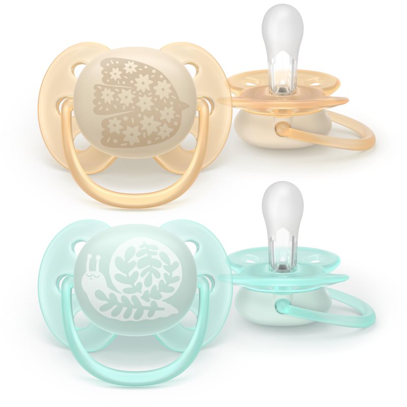 Philips Avent Ultrasoft SCF091/41 0-6 m suzetă Neutral 2 buc