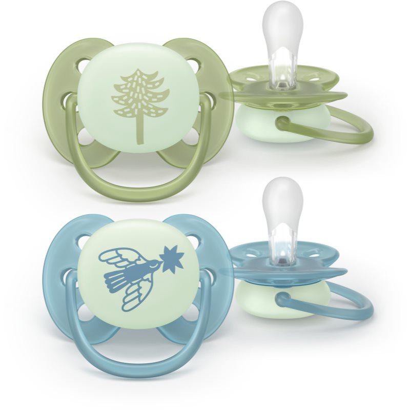 Philips Avent Ultrasoft Night SCF094/05 18+m suzetă Neutral 2 buc