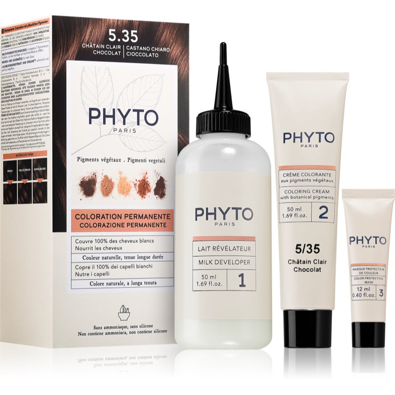 Phyto Color culoare par fără amoniac culoare 5.35 Chocolate light Brown 1 buc