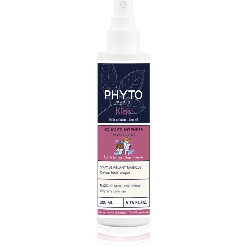 Phyto Kids Intense Curls Magic Detangling Spray spray pentru par usor de pieptanat pentru păr creț 200 ml