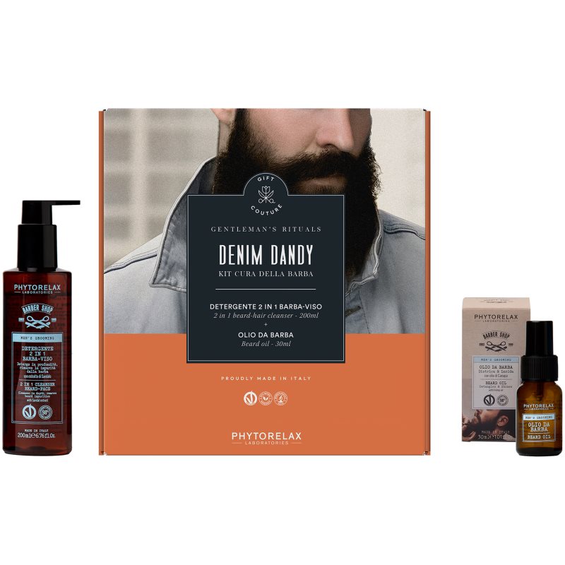 Phytorelax Laboratories Men's Grooming Denim Dandy set cadou pentru barbă