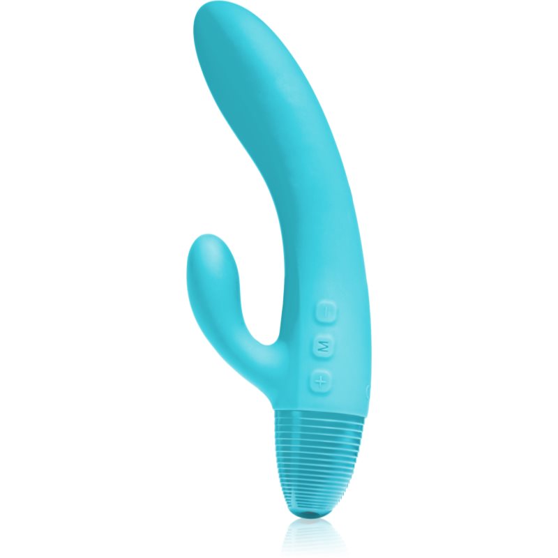 Pico Bong Kaya Rabbit vibrator cu stimularea clitorisului Blue 19,5 cm