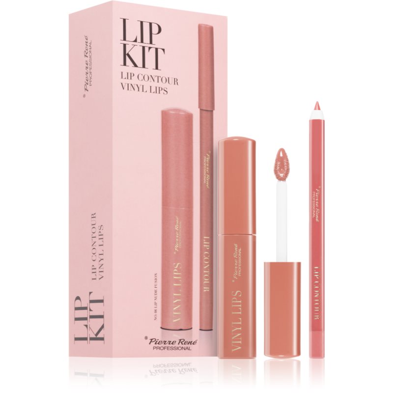 Pierre René Professional Lip Kit set cadou de buze 06 Nude Fusion 2 buc