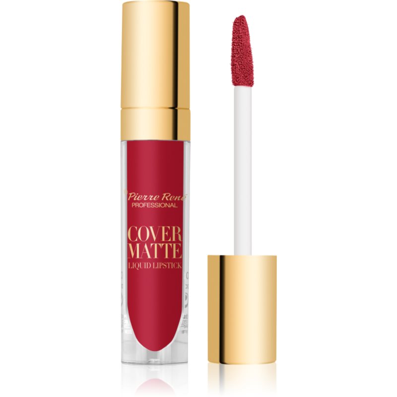 Pierre René Cover Matte ruj lichid mat culoare 01 True Red 5 ml