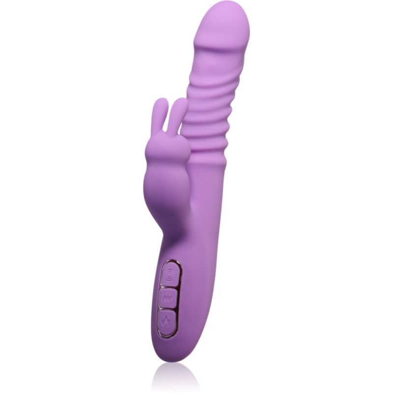 Pipedream Fantasy For Her Thrusting Silicone Rabbit vibrator cu stimularea clitorisului 23,5 cm