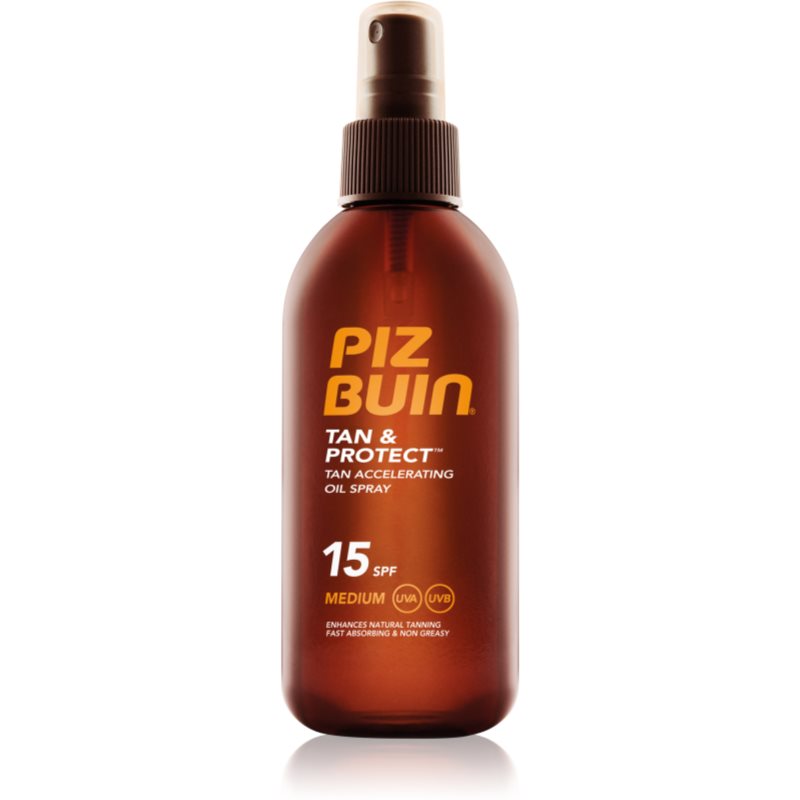 Piz Buin Tan & Protect ulei protector pentru accelerarea bronzului SPF 15 150 ml