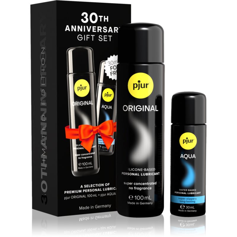 Pjur 30th Anniversary Gift Set set de geluri lubrifiante ambalaj economic