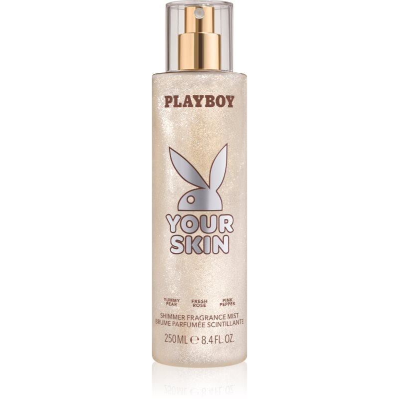 Playboy Your Skin spray pentru corp cu particule stralucitoare pentru femei 250 ml