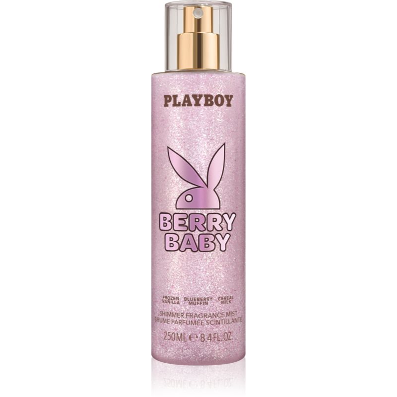 Playboy Berry Baby spray pentru corp cu particule stralucitoare pentru femei 250 ml