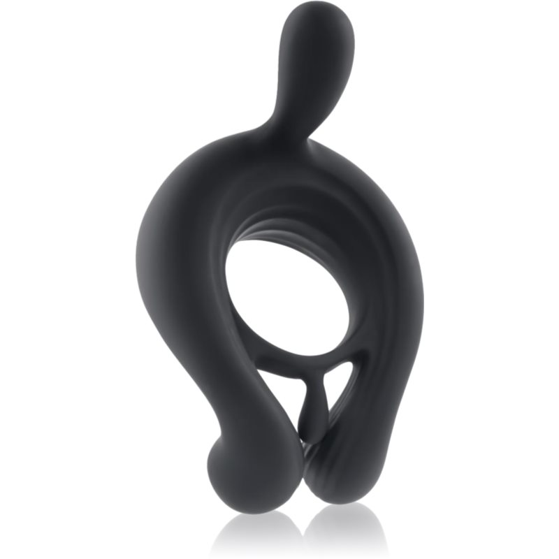 Playboy Toys Pleasure Triple Play Black inel pentru penis vibrator 1 buc