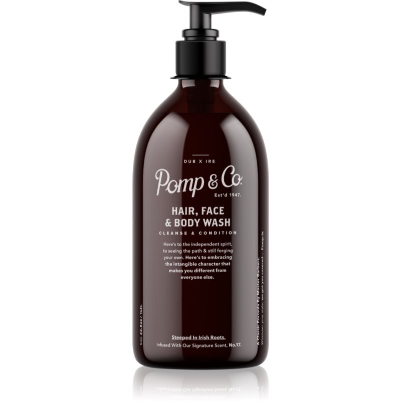 Pomp & Co Hair and Body Wash Brusegel og shampoo 2-i-1 1000 ml