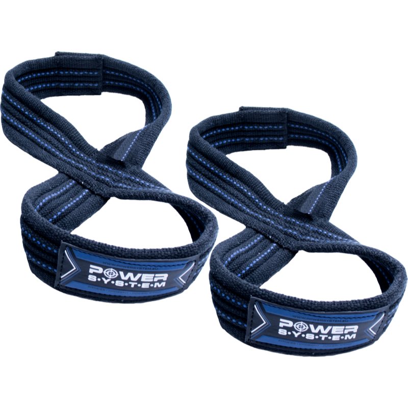 Power System Figure 8 Straps apărătoare pentru încheietură, fitness culoare Blue S/M 2 buc