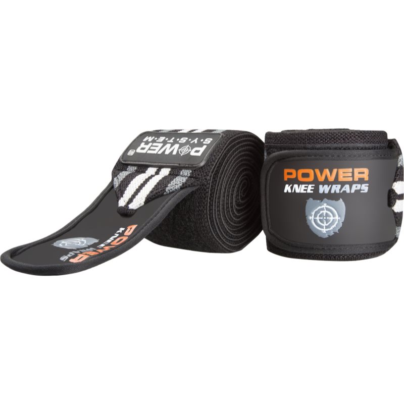 Power System Knee Wraps bandaj pentru genunchi culoare Grey 2 buc