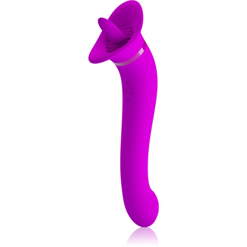PRETTY LOVE Faust stimulator și vibrator fata-verso 22.2 cm