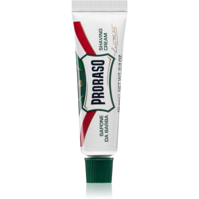 Proraso Green cremă de ras în tub calatorii pentru bărbați 10 ml