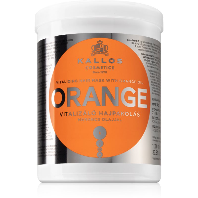 Kallos Orange Masca hidratanta par 1000 ml