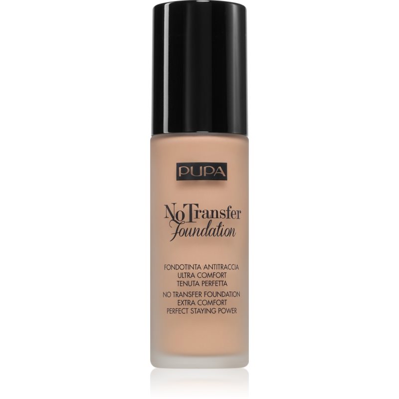 PUPA Milano No Transfer Foundation make up hidratant SPF 15 culoare 02 - Light Beige 30 ml