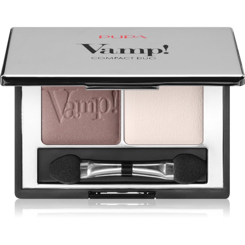 PUPA Milano Vamp! Compact Duo Eyeshadow duo fard ochi culoare 006 - Brown Vanilla 2.2 g