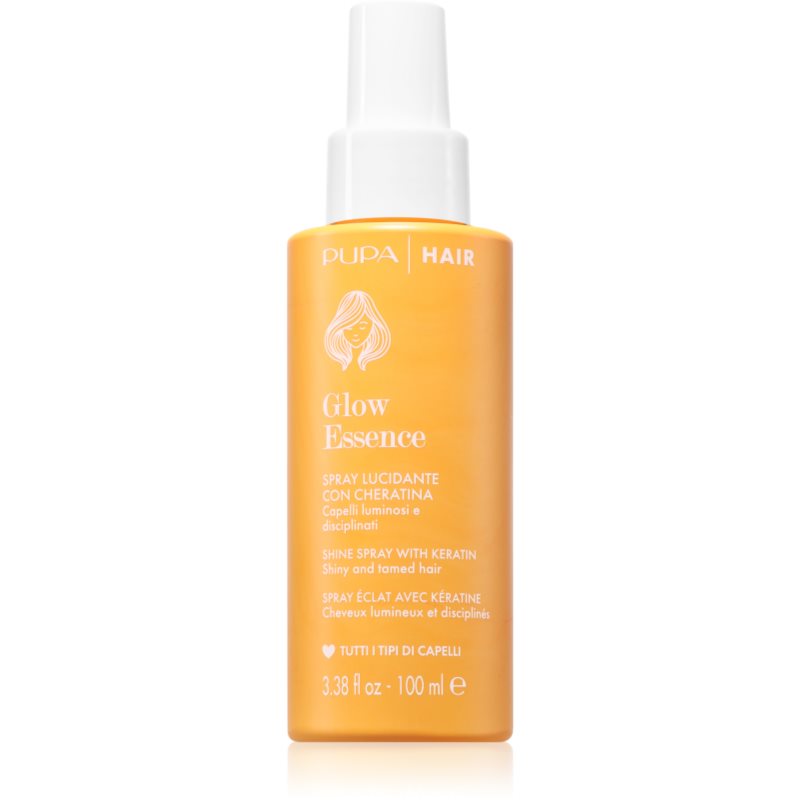 PUPA Milano Glow Essence Hair Spray spray hidratant pentru păr pentru luciu cu aspect sanatos 100 ml