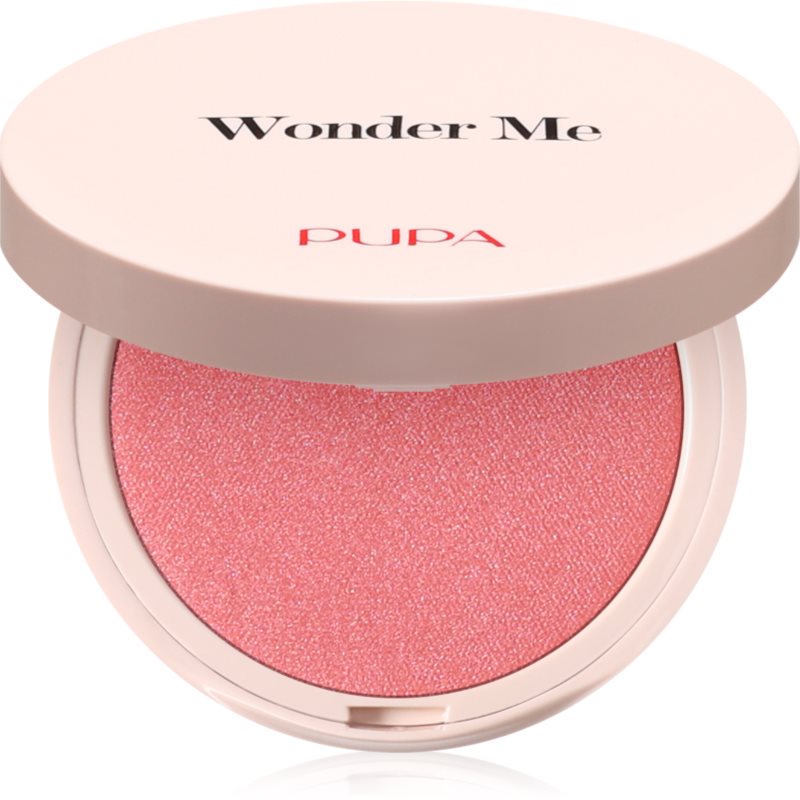 PUPA Milano Wonder Me Natural Effect Blush fard de obraz compact pentru un look natural culoare 002 Hug Me - Glow 4 g