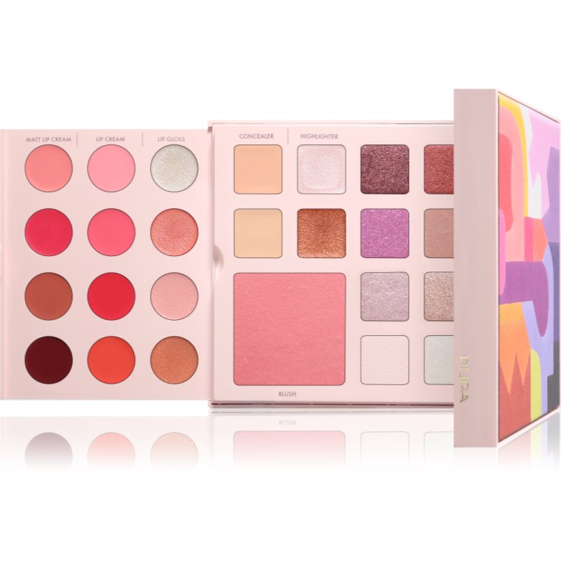 PUPA Milano Pupart M paleta pentru fata multifunctionala pentru ochi și buze IVORY 18.8 g