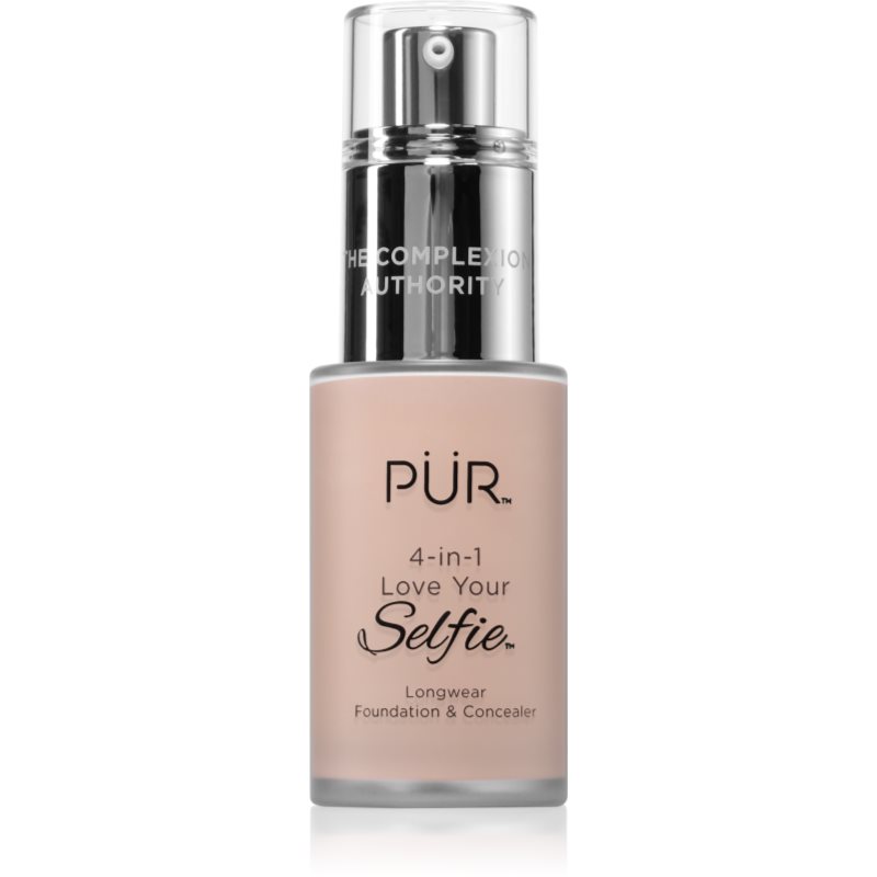 PÜR Cosmetics 4-in-1 Love Your Selfie make-up si corector 2 in 1 culoare LN1 30 ml