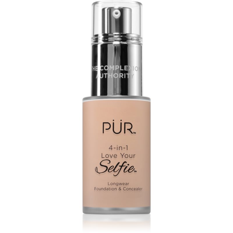 PÜR Cosmetics 4-in-1 Love Your Selfie make-up si corector 2 in 1 culoare LN6 30 ml