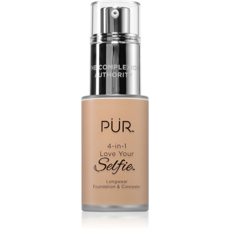 PÜR Cosmetics 4-in-1 Love Your Selfie make-up si corector 2 in 1 culoare MG5 30 ml