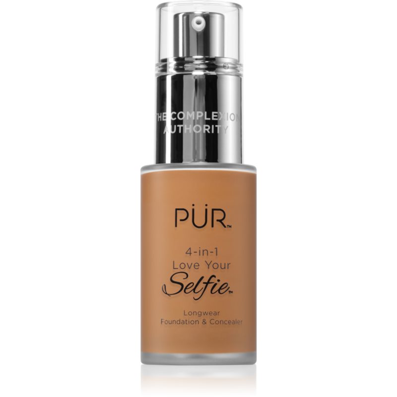 PÜR Cosmetics 4-in-1 Love Your Selfie make-up si corector 2 in 1 culoare DG3 30 ml