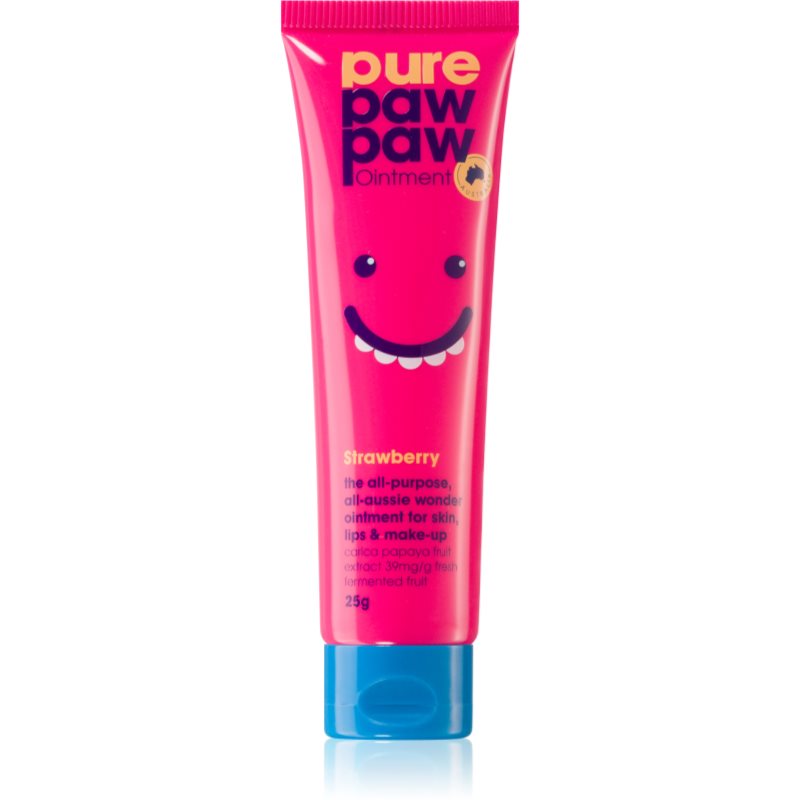 Pure Paw Paw Strawberry Balsam pentru buze crapate si pielea uscata 25 g