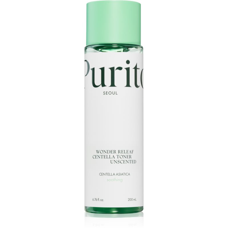 Purito Wonder Releaf Centella Toner Unscented tonic facial cu efect calmant pentru piele sensibilă 200 ml