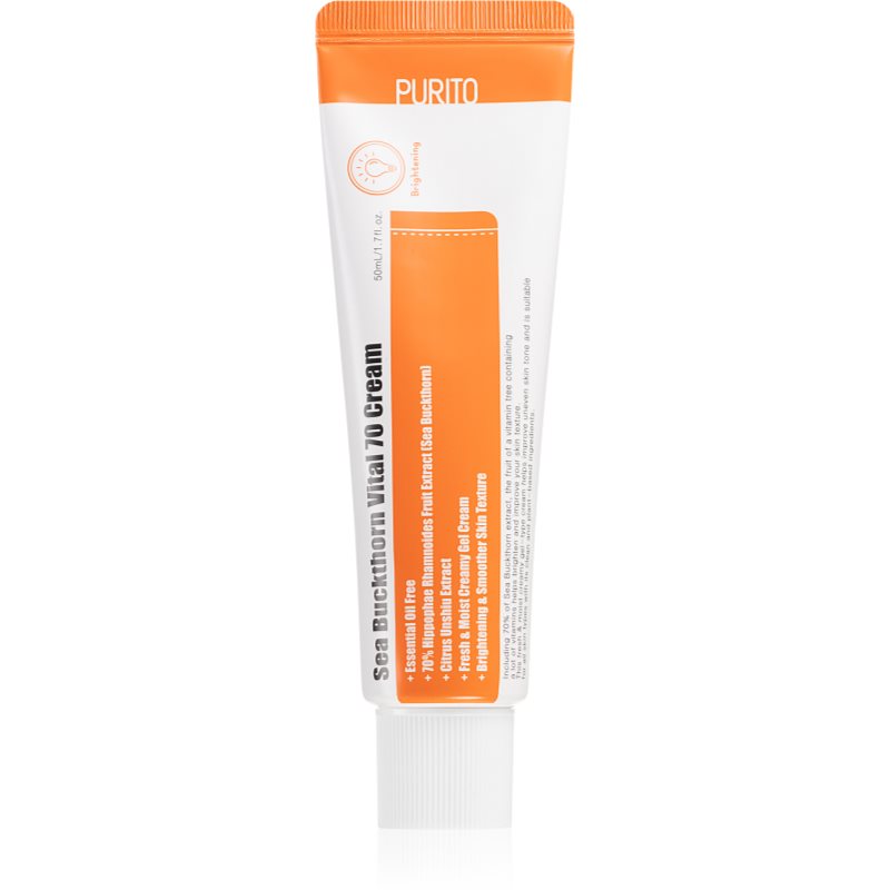 Purito Sea Buckthorn Vital 70 crema hidratanta si calmanta conține cătină 50 ml