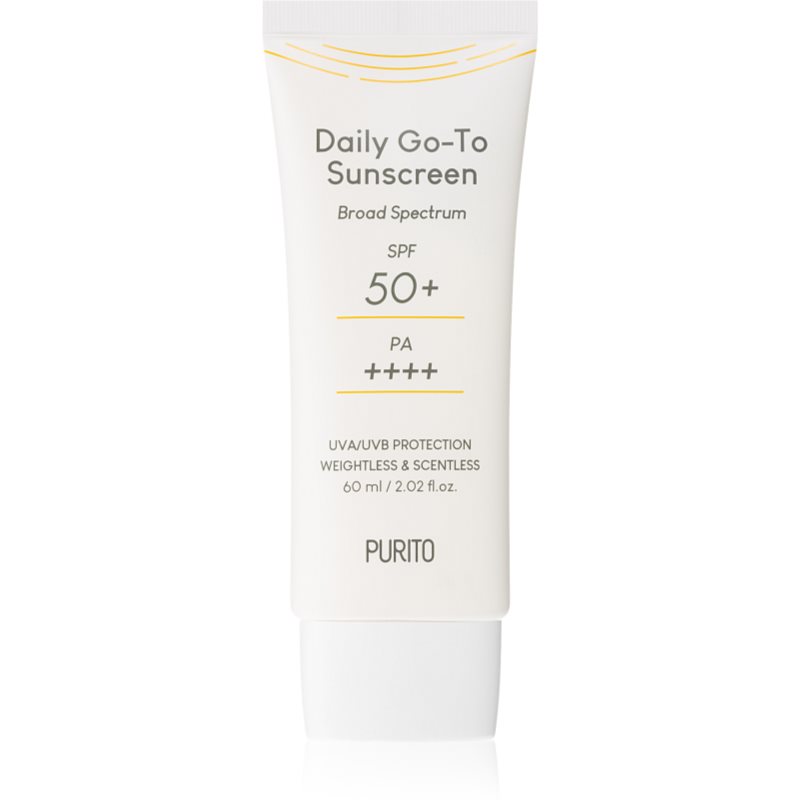 Purito Daily Go-To Sunscreen leichte schützende Gesichtscreme SPF 50+ 60 ml