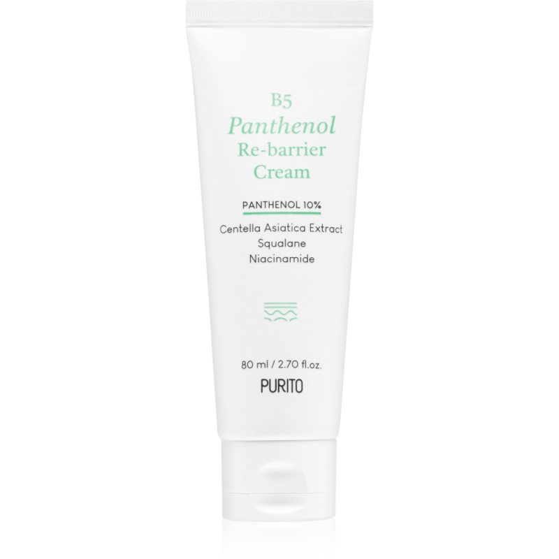 Purito B5 Panthenol Re-barrier Cream crema puternic hidratanta cu efect calmant 80 ml