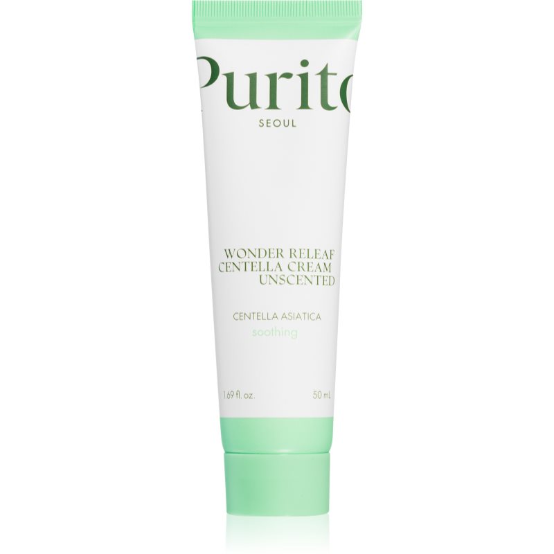 Purito Wonder Releaf Centella Cream Unscented regenerierende Creme zur Beruhigung der Haut 50 ml