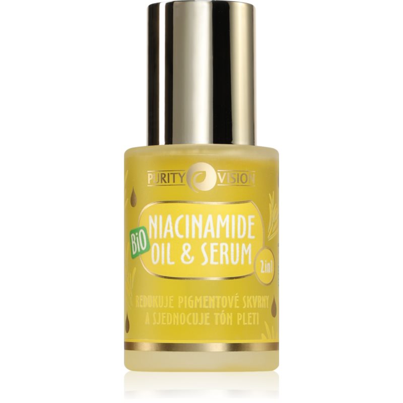 Purity Vision BIO Niacinamide oil & serum ser ulei pentru uniformizarea nuantei tenului 30 ml