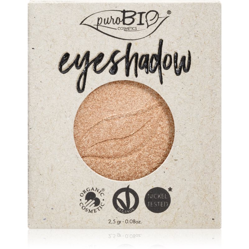 puroBIO Cosmetics Compact Eyeshadows fard ochi rezervă culoare 01 Sparkling Wine 2,5 g