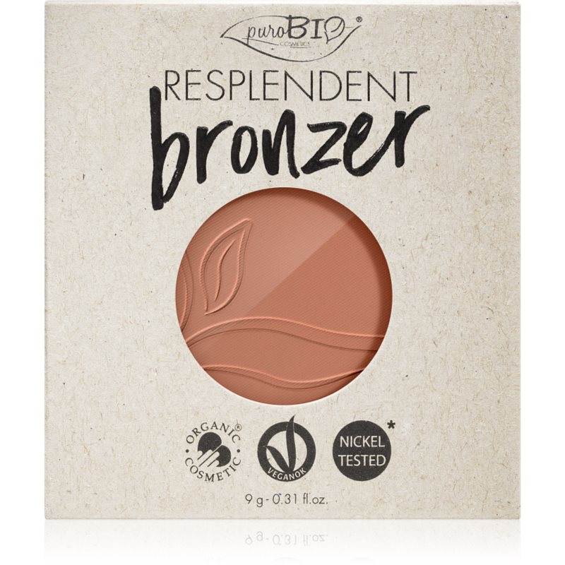 puroBIO Cosmetics Resplendent autobronzant rezervă culoare 03 Beige Brown 9 g