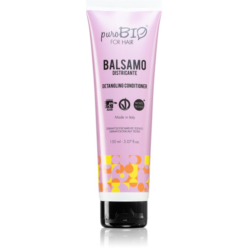 puroBIO Cosmetics Detangling Conditioner balsam revitalizant pentru par usor de pieptanat 150 ml