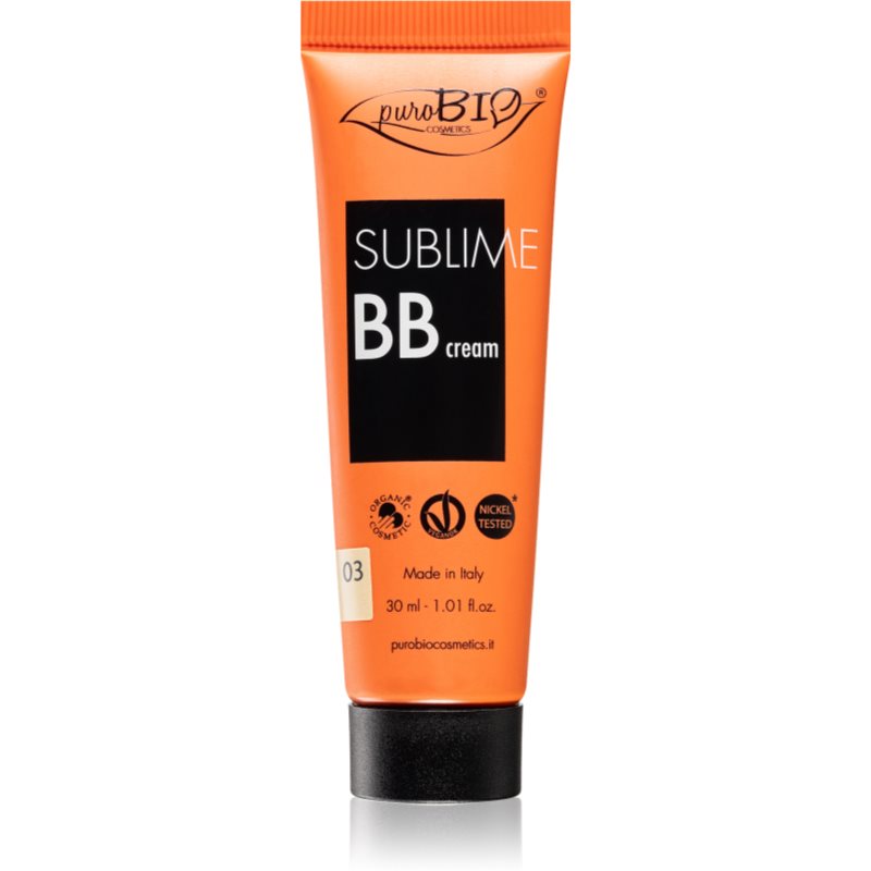 puroBIO Cosmetics Sublime BB Cream crema hidratanta BB culoare 03 30 ml