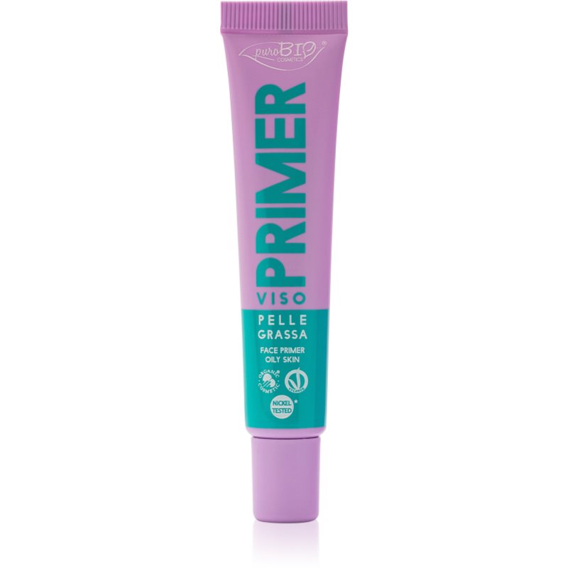 puroBIO Cosmetics Primer baza de machiaj pentru ten gras 15 ml