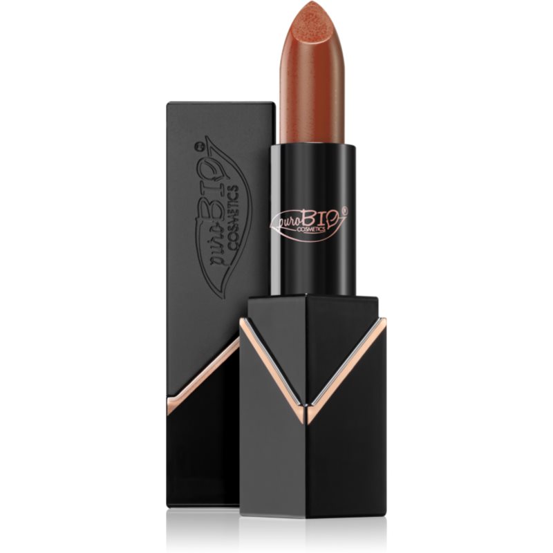 puroBIO Cosmetics Creamy Matte ruj crema culoare Pesca Nude 4,4 g