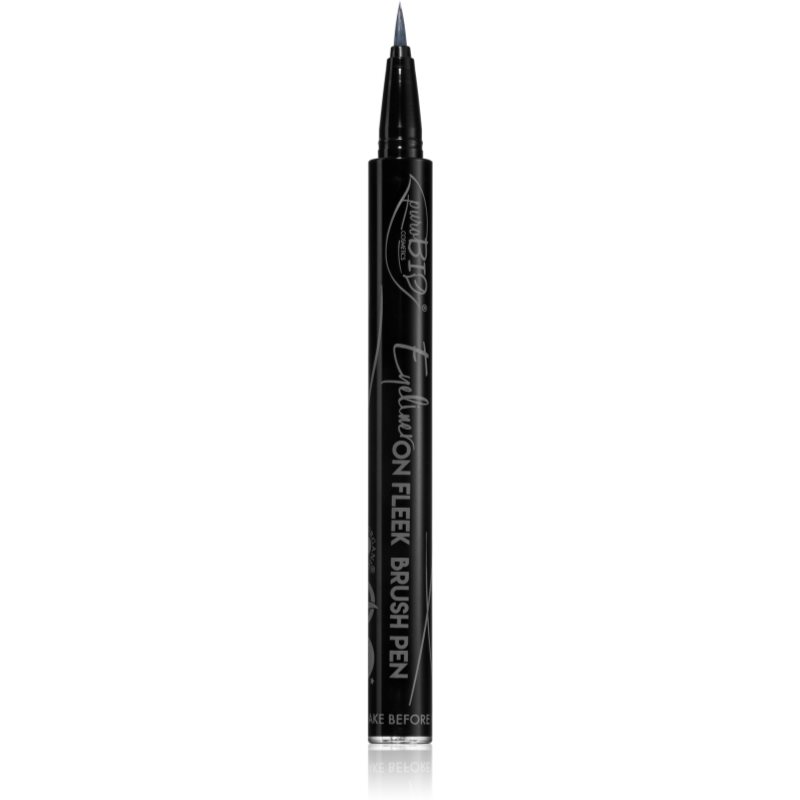 puroBIO Cosmetics On Fleek Brush Pen tuș lichid pentru ochi, tip cariocă 0,69 ml