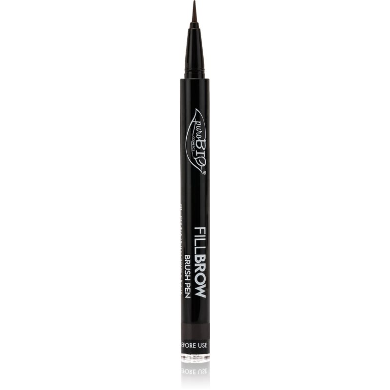 puroBIO Cosmetics Fillbrow creion pentru sprancene culoare 04 Soft Black 0.7 ml