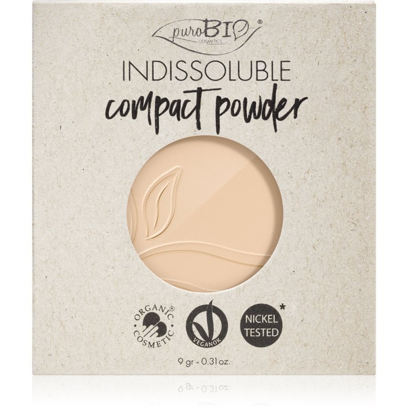 puroBIO Cosmetics Indissouble pudra compacta rezervă culoare T01 9 g