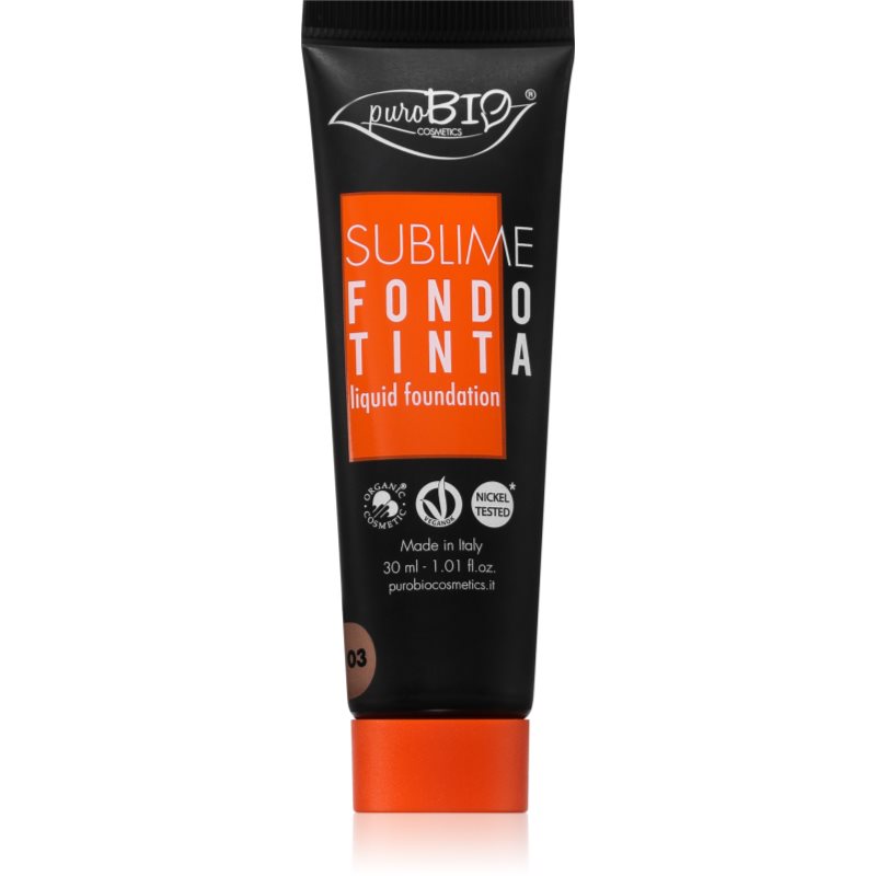 puroBIO Cosmetics Sublime fond de ten lichid culoare 03 30 ml